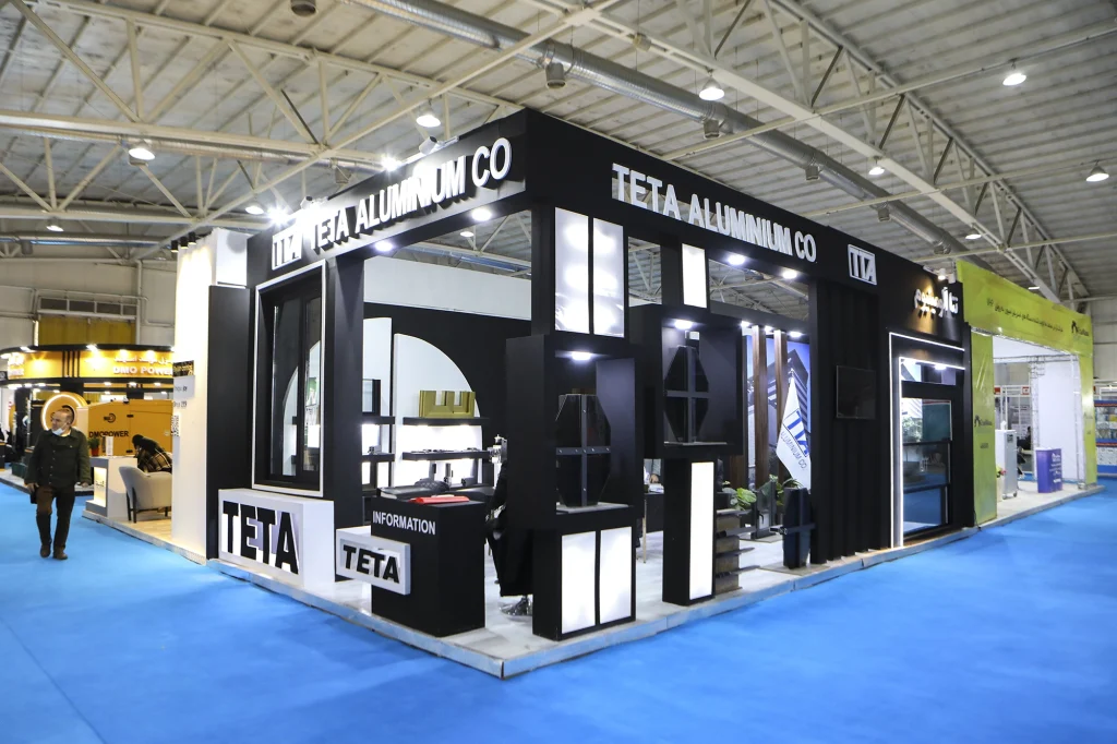 طراحی غرفه نمایشگاهی لوکس و حرفه ای